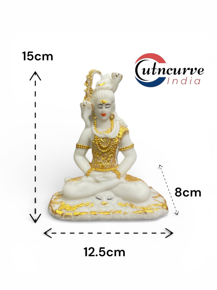 Shiv Samadhi Idol 6 inches,
Shiv Samdhi Murti Composite Marble,
Meditating Shiva Idol,
Lord Shiva Samadhi Murti for Home Temple,
Mahadev Meditation Idol,
Composite Marble Shiv Idol,
Shiv Samadhi Idol for Pooja Room,
cutNcurve Shiv Idol