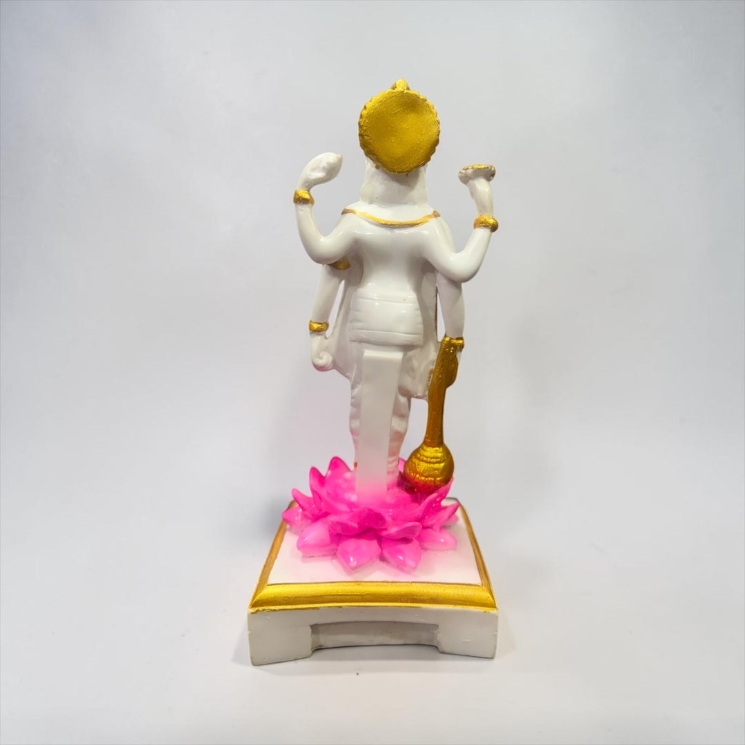 CutnCurve® Lord Vishnu Narayan Idol 10 Inches – Premium Resin Murti for Ekadashi Puja, Home Temple & Spiritual Decor
