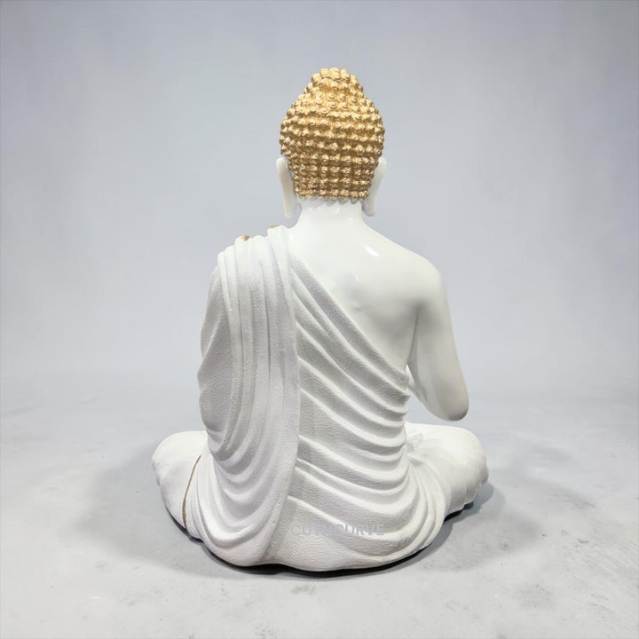 2 Feet Resin Blessing Buddha Idol | Peaceful Buddha Statue for Living Room & Hotel Entrance