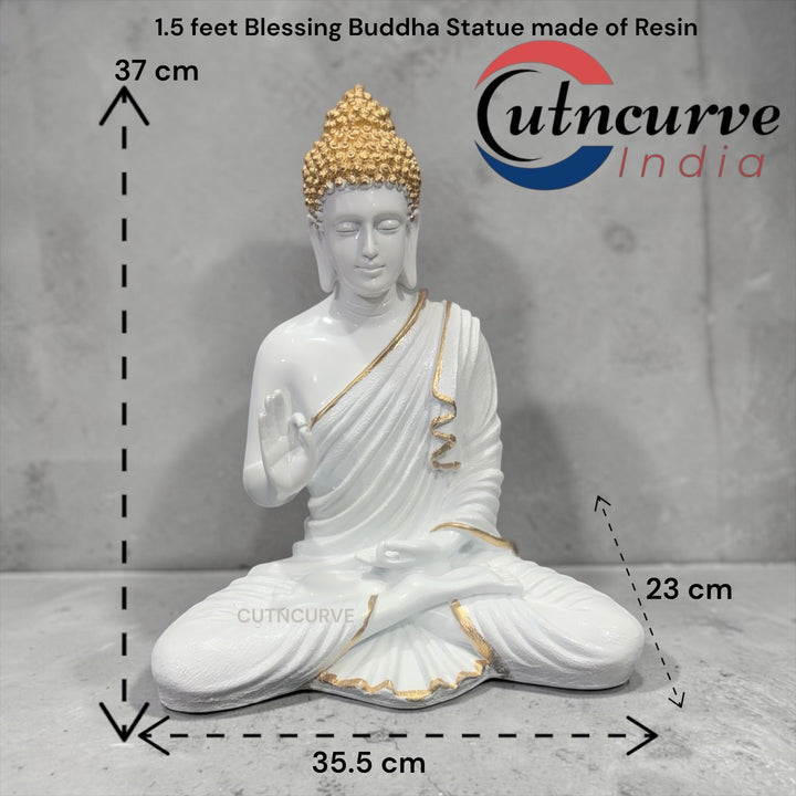 1.5 feet Buddha statue for living room
18 inch Buddha statue for home decoration
premium Buddha idol for office desk
handcrafted Buddha statue for gifting
decorative Buddha statue for meditation room