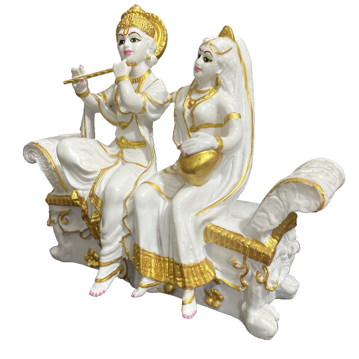 Radha Krishan Sitting On Sofa Idol