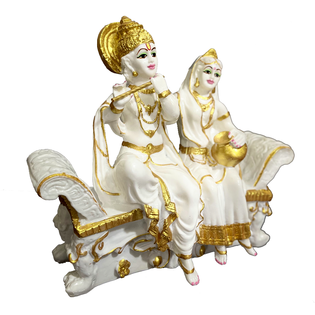 Radha Krishan Sitting On Sofa Idol