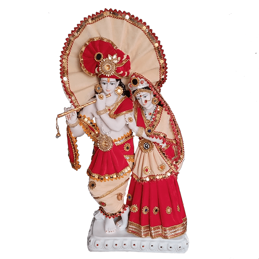 Radha Krishna Marble Idol Statue , H – 66 cm