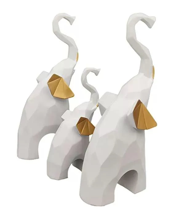 Cute Elephant Showpiece Set of 3 for Gifting