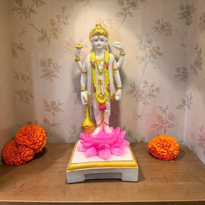 Lord Vishnu
Lord Vishnu Idol
Vishnu Murti
Vishnu Statue
Vishnu Narayan Idol
Ekadashi Puja
Ekadashi Decor
Resin Idol
Resin Murti
Handmade Idol
Home Temple Decor
Temple Decor
Spiritual Decor
Religious Decor