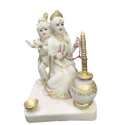 Yashodha Kahana Makhan Marble Murti