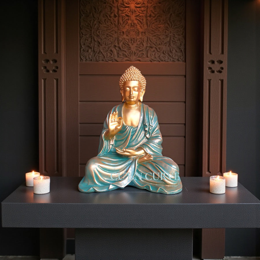 blessing buddha statue 15 inch
resin buddha home decor
large buddha statue india
buddha gift item
spiritual decor idol
meditation buddha statue
peace buddha figurine
premium resin buddha idol