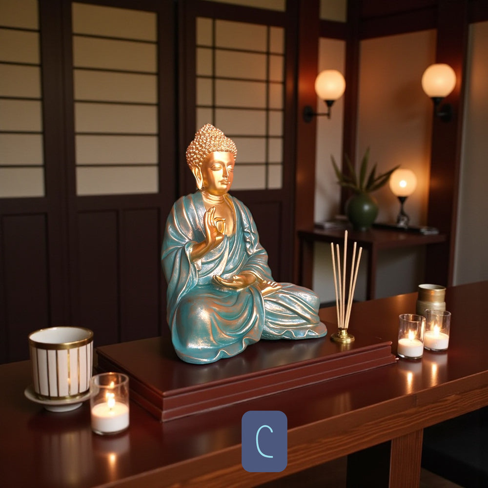 1.5 feet meditation buddha statue