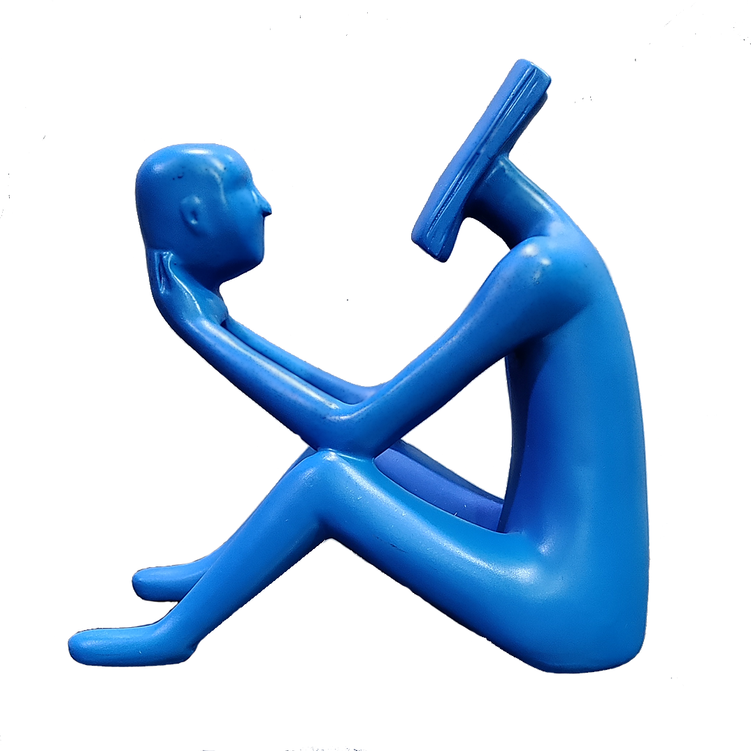 Immortals The Thinker Statue Abstract Man Reading a Book Decorative Showpiece - 21.5 cm