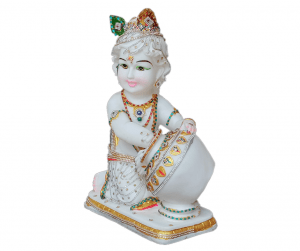 Matki Krishan Marble Decorative Idol ,H- 40 cm