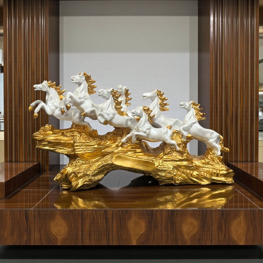luxury horse decor gift
running horse sculpture
handmade horse showpiece