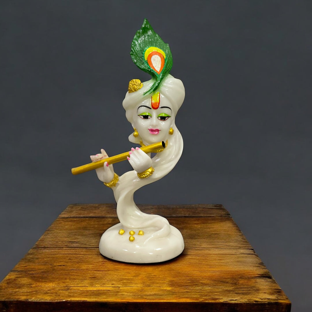 curved pagdi krishna statue