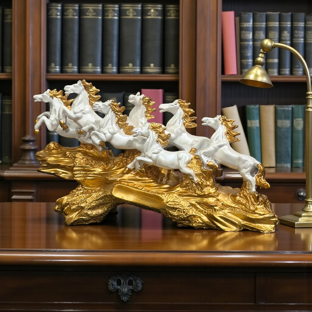 vastu remedies horse statue
feng shui horse showpiece
seven horses resin statue
galloping horses decor